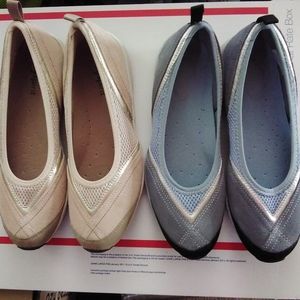 Easy Spirit Slip on Sneakers-2 pairs